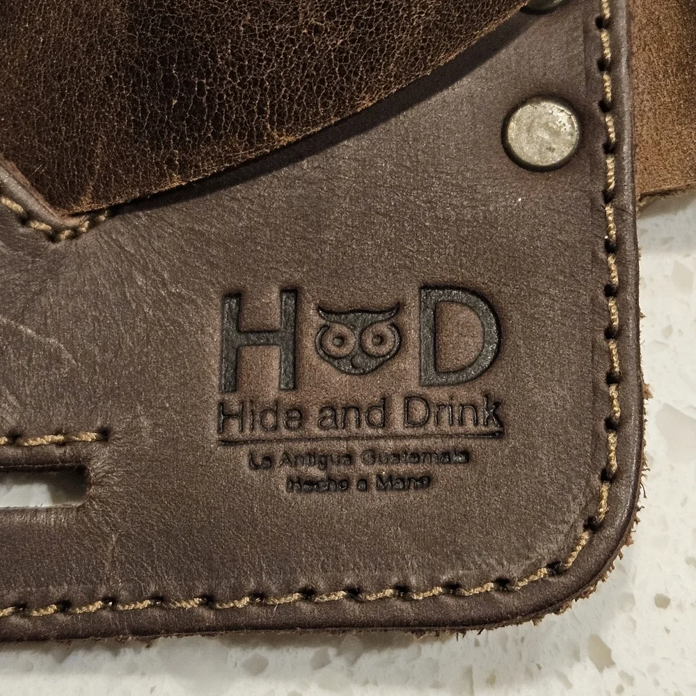 Hide & Drink Adjustable Leather Book Strap Carrier Shoulder Carry Reader